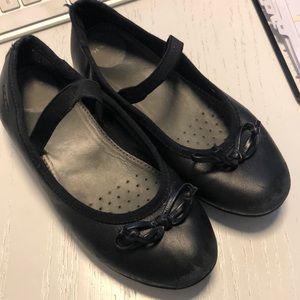 Black Geox girls plié dress shoes size 30 (12)